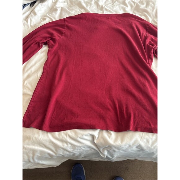 Women’s Long Sleeve Eddie Bauer T Shirt Red In Tall XXL - Picture 10 of 10
